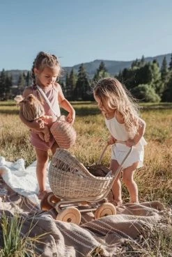 Poppie Toys Rattan Doll Pram Stroller *New* 9 Poppie Toys Rattan Doll Pram Stroller *New*