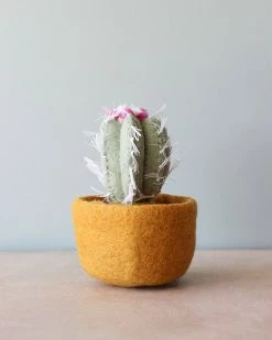 *New* Handmade Felt Succulent - Mustard