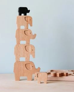 Bajo Wooden Elephant Puzzle & Stacker *New*
