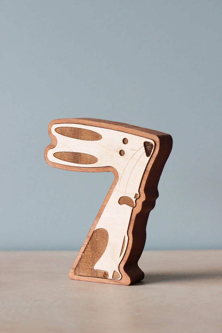 Circle Solid *New* Wooden Animal Numbers (0-9) - Made In USA 13 Circle Solid *New* Wooden Animal Numbers (0-9) - Made In USA