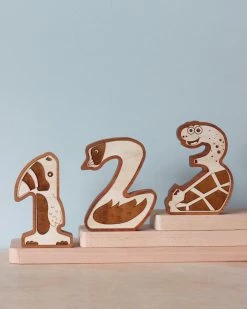 Circle Solid *New* Wooden Animal Numbers (0-9) - Made In USA 17 Circle Solid *New* Wooden Animal Numbers (0-9) - Made In USA