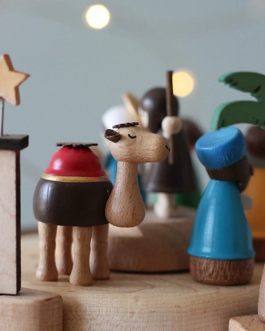 Wooderful Life Nativity Scene Music Box *New* 6 Wooderful Life Nativity Scene Music Box *New*