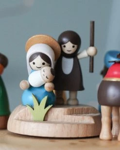 Wooderful Life Nativity Scene Music Box *New* 12 Wooderful Life Nativity Scene Music Box *New*