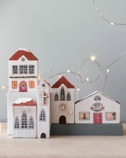 Vendor-unknown *New* Handmade Wooden Christmas Village