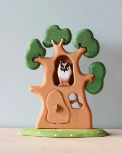 Odin Parker Large Wooden Tree With Owl