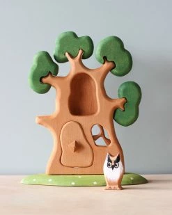Odin Parker Large Wooden Tree With Owl