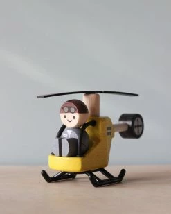 Plan Toys Wooden Helicopter & Pilot