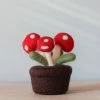Odin Parker Mini Felt Potted Mushroom *New*