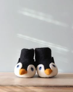 Odin Parker *New* Handmade Wool Penguin Slippers