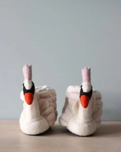 Odin Parker *New* Handmade Wool Swan Slippers