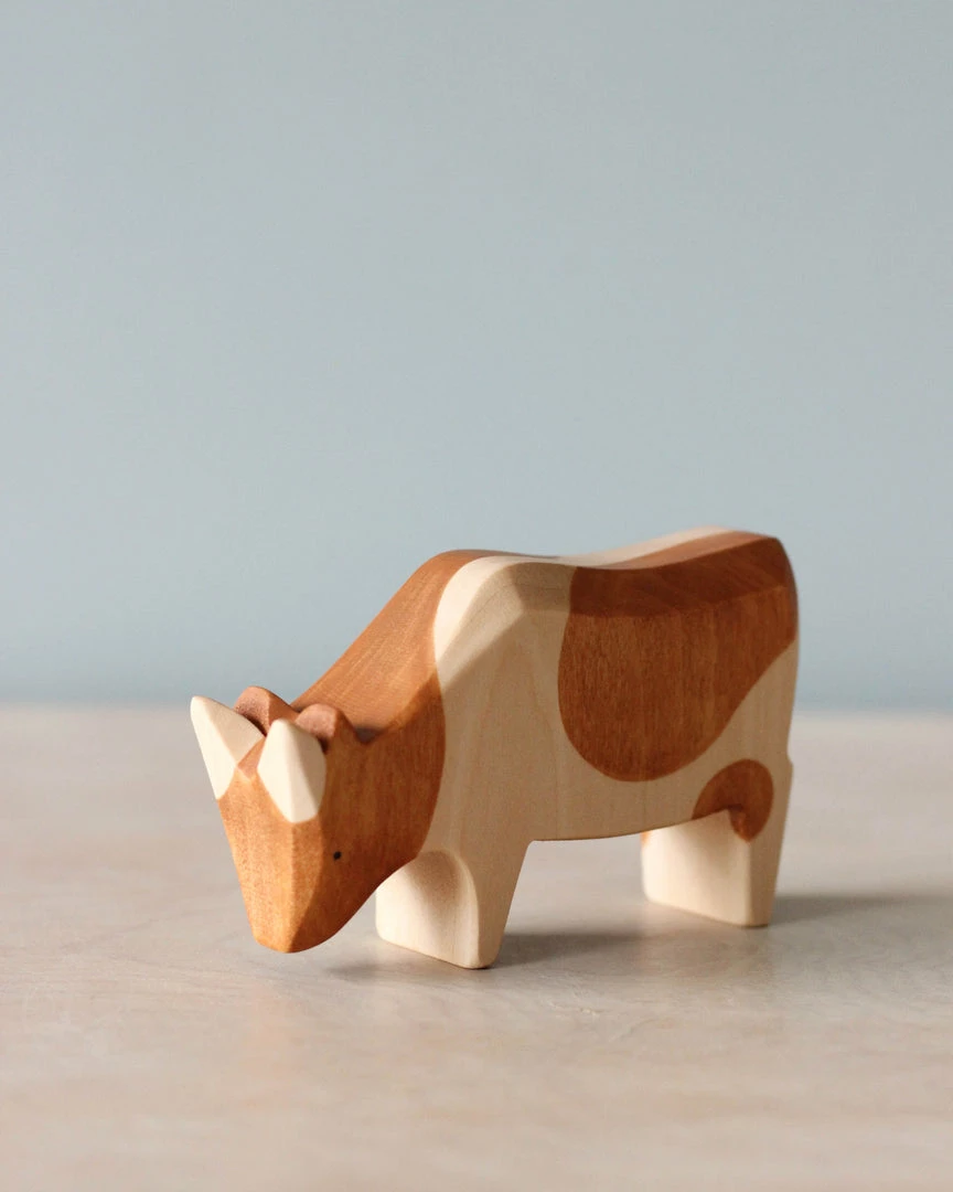 *New* Brin D'Ours | Handmade Spotted Brown Cow Set 5 *New* Brin D'Ours | Handmade Spotted Brown Cow Set