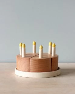 Odin Parker Exclusive *New* Handmade Wooden Chocolate Cake With Removable Candles