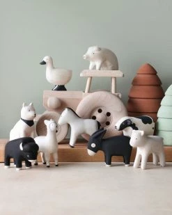 T-Lab Handmade Tiny Wooden Farm Animals