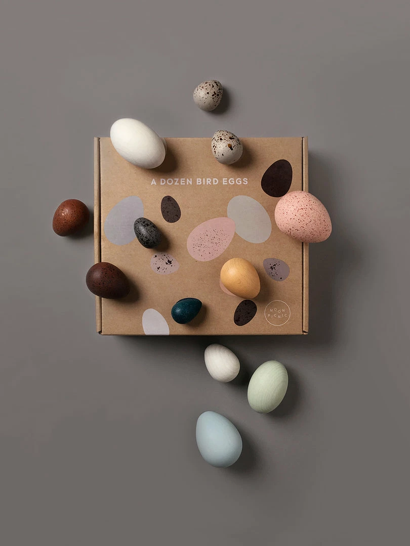 Moon Picnic *New* A Dozen Bird Eggs In A Box 3 Moon Picnic *New* A Dozen Bird Eggs In A Box