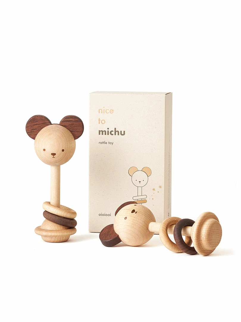 Oioiooi *New* Nice To Michu Baby Rattle 4 Oioiooi *New* Nice To Michu Baby Rattle