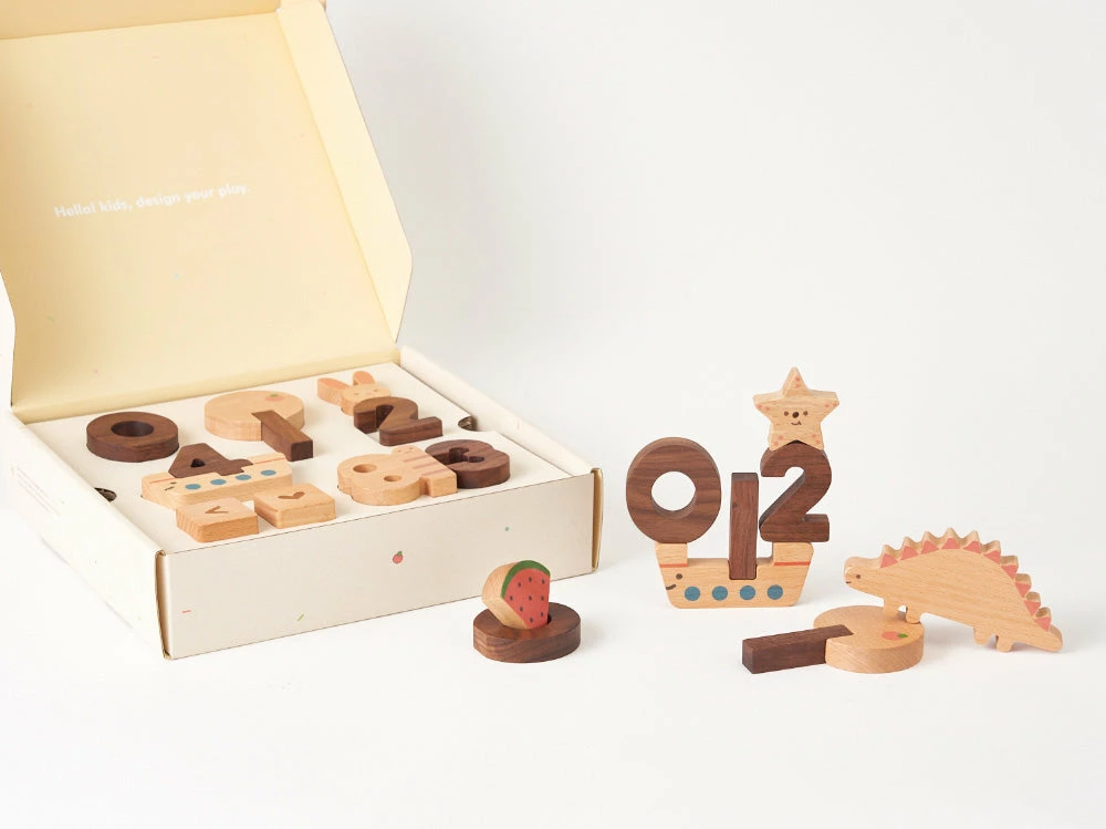 Oioiooi *New* Numbers Play Block Set 6 Oioiooi *New* Numbers Play Block Set