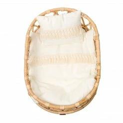 Poppie Toys Poppie Rattan Doll Crib + Duvet Set 10 Poppie Toys Poppie Rattan Doll Crib + Duvet Set