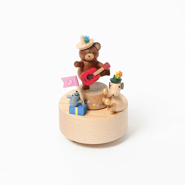 Wooderful Life *New* Mini Wooden Party Music Box 5 Wooderful Life *New* Mini Wooden Party Music Box