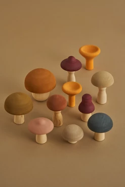 Raduga Grez Handmade Wooden Mushrooms
