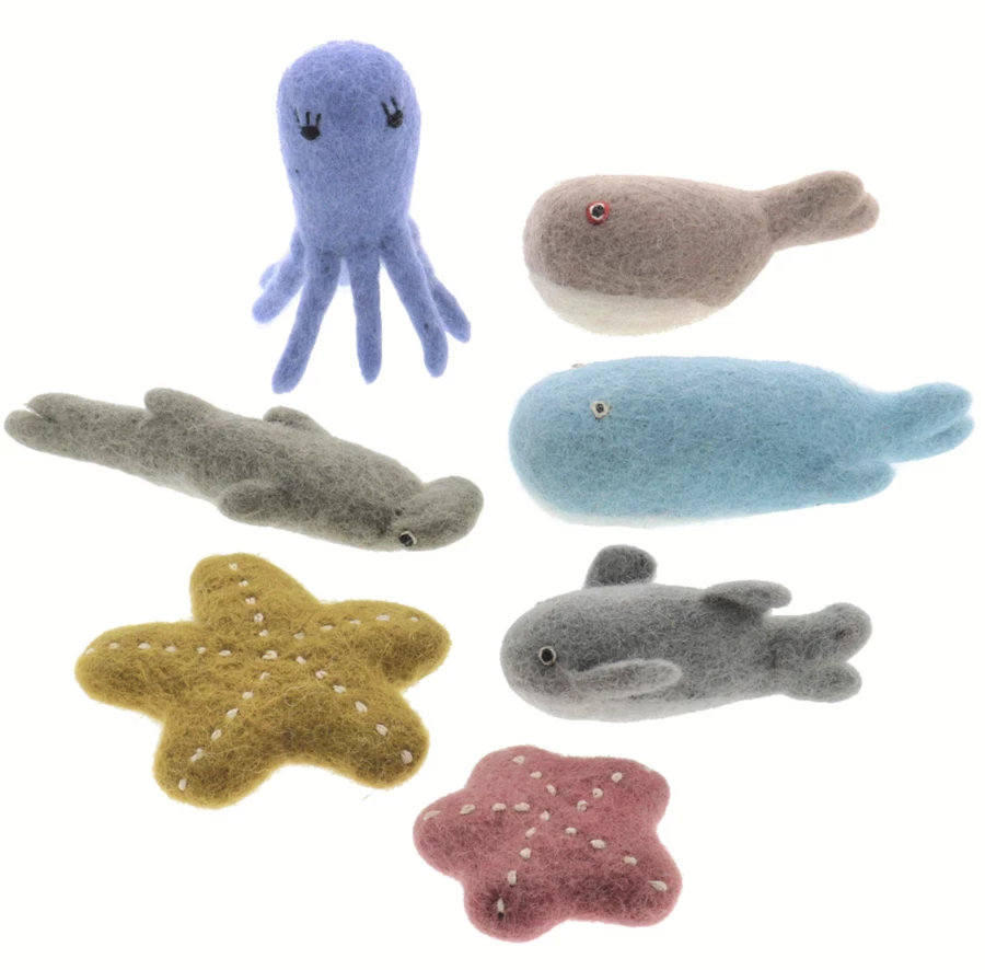 Papoose Sea Animals *New* 4 Papoose Sea Animals *New*