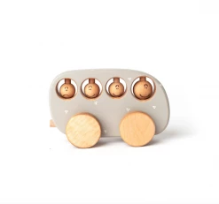 Friendly Toys Handmade Wooden Bus Toy *New*