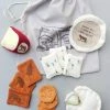 Normadot Handmade Soft Cheese And Crackers Play Food Set