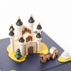 Wooderful Life *New* Wooden Castle Music Box