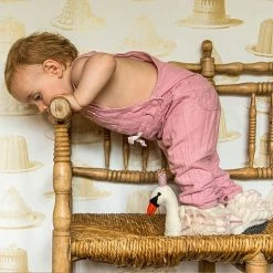 Odin Parker *New* Handmade Wool Swan Slippers