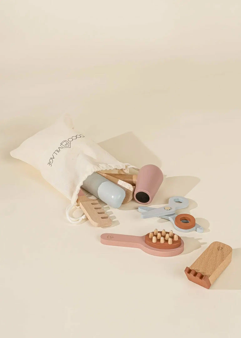 Coco Village Wooden Hair Dresser Set *New* 4 Coco Village Wooden Hair Dresser Set *New*