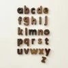 Odin Parker Lowercase Walnut Alphabet Set