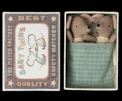 *New* Maileg | Twin Baby Mice In Matchbox