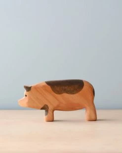 Forest Melody Handmade Wooden Pig *New*