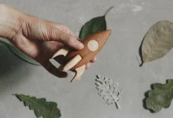 Tateplota *New* Handmade Wooden Rocket