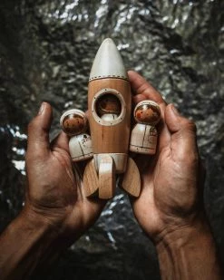 Vendor-unknown Handmade Wooden Rocket & Astronaut 15 Vendor-unknown Handmade Wooden Rocket & Astronaut