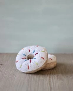 Pebble *New* Handmade Donut Rattle