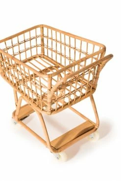 Poppie Toys *New* Rattan Grocery Shopping Cart 15 Poppie Toys *New* Rattan Grocery Shopping Cart