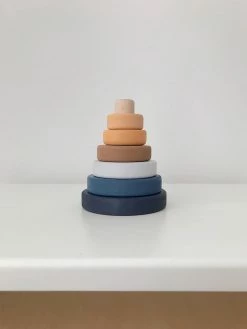 Sabo Concept Mini Wooden Pyramid Stacker - Desert Night