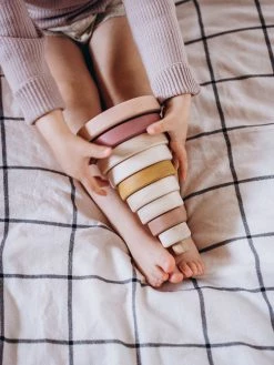 Sabo Concept Wooden Pyramid Stacker - Pink