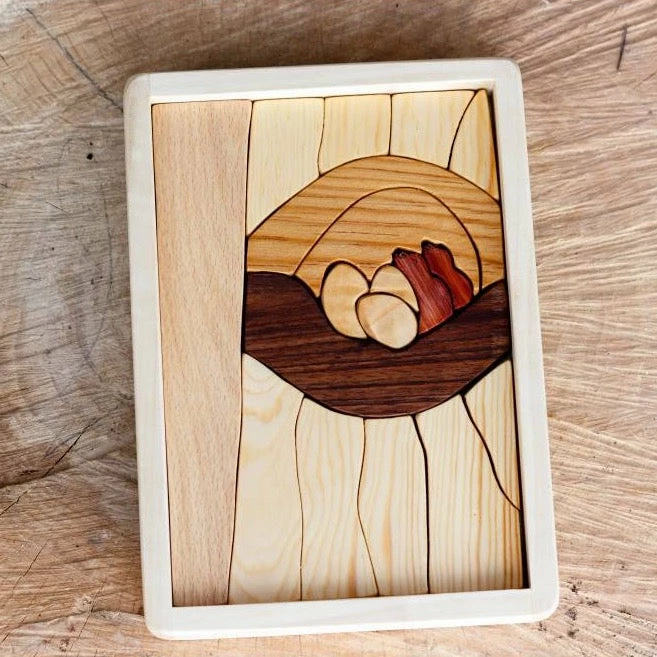 Cocoletes *New* Handmade Double Layer Wooden Puzzle - The Nest 6 Cocoletes *New* Handmade Double Layer Wooden Puzzle - The Nest