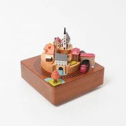 Wooderful Life Wooden Train Music Box - European Town *New* 13 Wooderful Life Wooden Train Music Box - European Town *New*